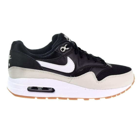 Nike Air Max 1 Big Kids' Shoes Black/White/Light Bone/Gum Med Brown 807602-011