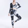thumbnail image 2 of Mujeres Deep V Cross Tank Pantalones cortos de cintura alta Conjuntos de yoga Conjuntos Sartenes Top Traje de dos piezas Hollow Out Fridja  fhjkhfk457135, 2 of 4