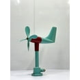 thumbnail image 4 of Refurbish Ship Marine Antique Old Aluminum Metal Fiber Body Blue Anemometer Fan, 4 of 7