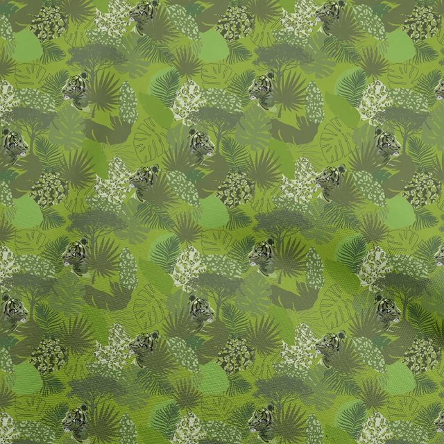 oneOone Rayon Green Fabric Tropical Leaf Fabric For Sewing Printed Craft Fabric By The Yard 56 Inch Wide