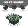 thumbnail image 2 of Hitch Cover Fits For 2-Inch Hitch,Floral Oil Painting With Radiating Petals In Blue And Orangerubber Trailer Hitch Cover Tube Plug Insert,Car Exterior Accessories, Receiver Tube Hitch Plug, 2 of 5