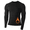 Black-Fleece-Lined, variant on Men's Long Sleeve Compression Shirts, Breathable Quick-Dry Workout Baselayer Tops for Running Training Fitness,Black