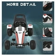 thumbnail image 2 of Aosom Pedal Go Kart Children Ride on Car Racing Style with Adjustable Seat, Plastic Wheels, Handbrake and Shift Lever, Black, 2 of 9