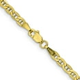 thumbnail image 4 of Auriga Fine Jewelry 10K Yellow Gold 3.2 mm Semi-Solid Anchor Chain Necklace for Women 20", 4 of 6