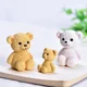 thumbnail image 2 of Figuras de oso kawaii de resina, artesanía en miniatura, adorno de jardín de hadas, casa de muñecas en miniatura, accesorios de decoración del hogar, gran oferta, 2 of 5