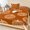 Rust, Copper, Cream, Ochre, variant on King Size Fitted Sheet Set - Orange Brown Pumpkins Fall 3 Piece Bedding Sets 16" Deep Pocket Fitted Sheet with 2 Pillowcases, Autumn Thanksgiving Brushed Microfiber Hotel Luxury Bed Sheets