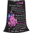 thumbnail image 6 of Yibo to My Mother in Law Blanket Quilt for Mom Mothers Day Gratitude Flannel Blanket Butterfly Birthday Women's Day Gifts, 6 of 7