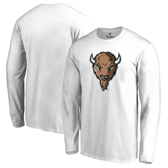 Men's White Marshall Thundering Herd Primary Logo Long Sleeve T-Shirt