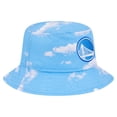 thumbnail image 3 of Men's New Era Black/Light Blue Golden State Warriors Summer Sun and Storm Reversible Bucket Hat, 3 of 7