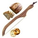 thumbnail image 1 of Xihbxyly Cuchillo de Arco para Pan, Hoja Dentada de Acero Inoxidable, Mango Ergonómico de Madera, Fácil de Cortar para Pan Blando, Baguettes, Tomates y Pepinos, Versátil para Uso Doméstico, Tamaño de, 1 of 5
