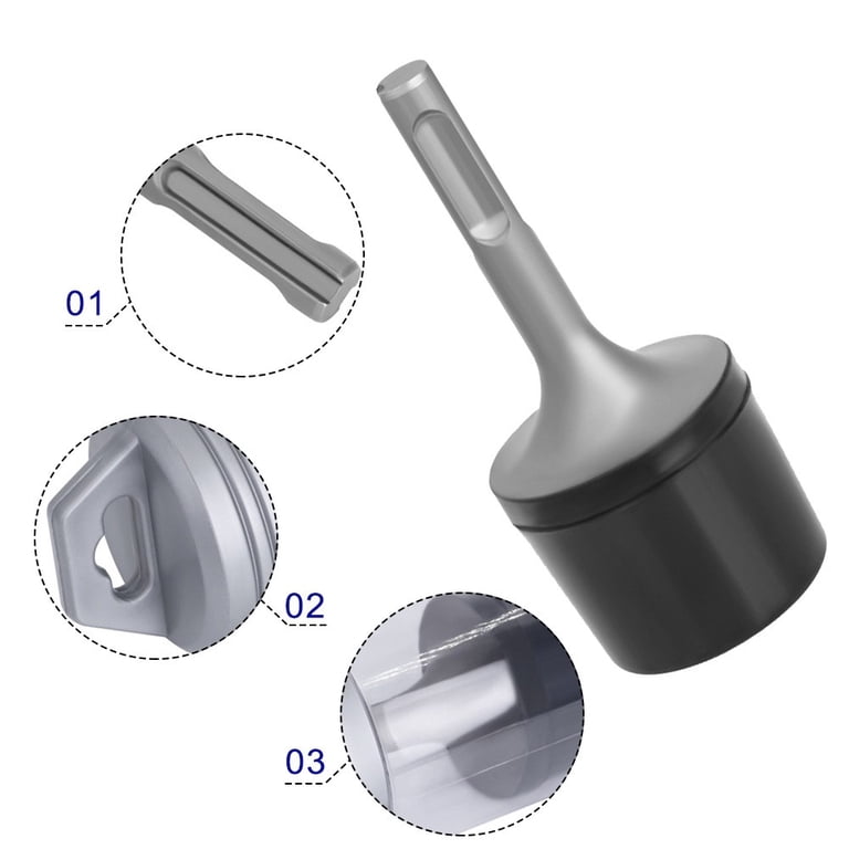 Rubber Mallet Hammer – Detachable Multi-Rod Pipe Cleaning Tool For Drains, Tiling & Edging (0.53 Lbs, Alloy + Rubber)