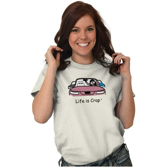 Lipstick In Car Women Commuter Womens Graphic T Shirt Tees Brisco Brands