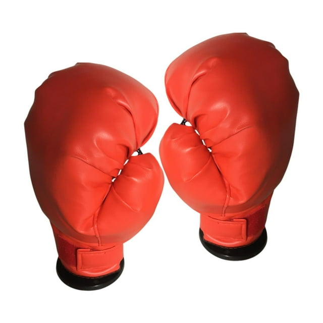 Guantes de boxeo Mitones de entrenamiento Accesorios cómodos Suministros Saco de boxeo Guantes Equipo de boxeo para entusiastas que practican rojo y pequeño