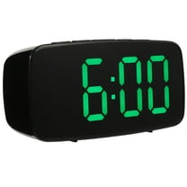 WHAMVOX  Digital Alarm Clock LED Battery Operated Clocks Travel Green