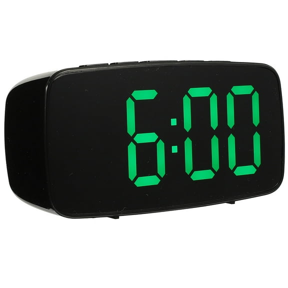 WHAMVOX  Digital Alarm Clock LED Battery Operated Clocks Travel Green