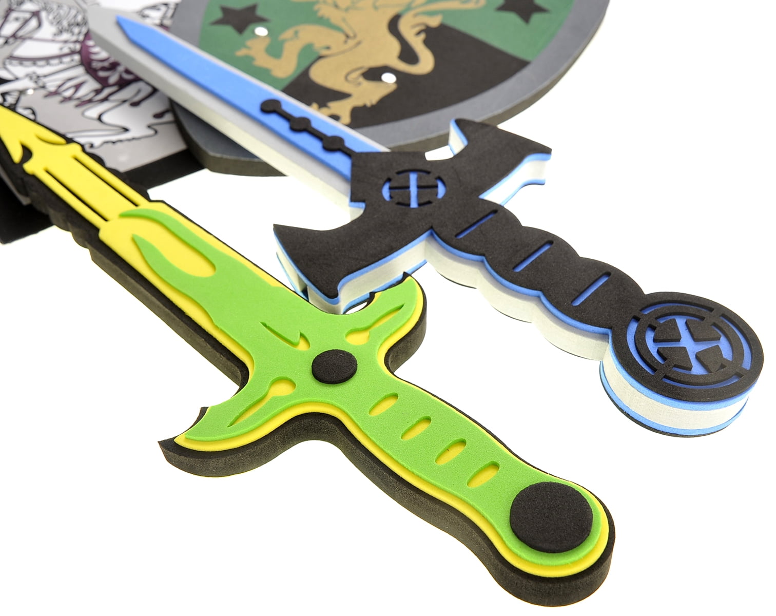 Giddyup! Buck's Foam Swords And Shields White Eagle VS Golden Lion