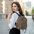 thumbnail image 6 of FORMRS Mini Backpack Purse for Women Travel Daypack Casual Shoulder Bag, Black Floral Pattern, 6 of 7
