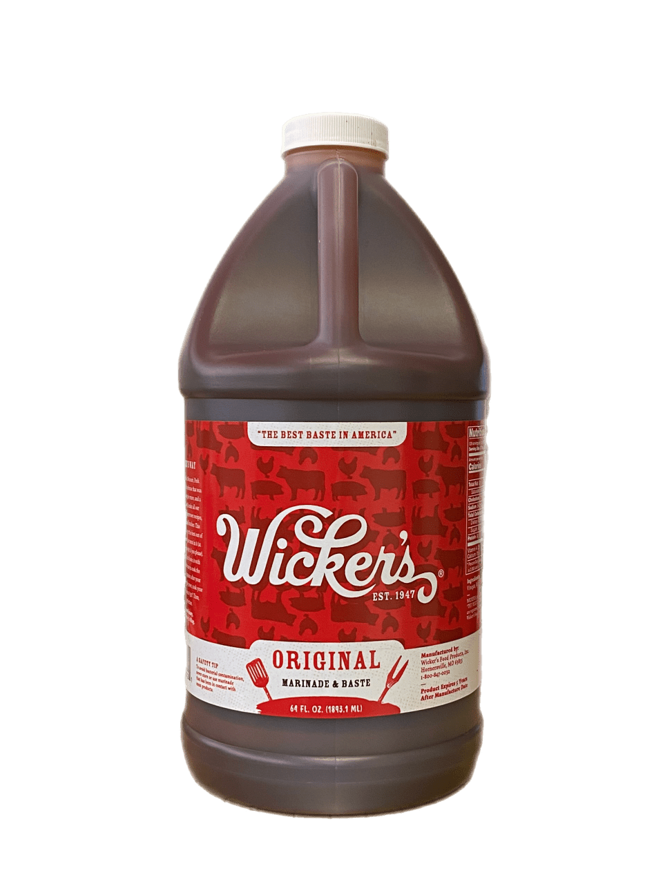 Wicker's Original Marinade Baste, 64 fl oz