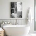 thumbnail image 4 of Canvas Wall Art, Grey Framed Canvas Prints for Bedroom Bathroom, Modern Oil Painted Art Abstract Geometric Gallery Wrapped Wall Decor for Home Office, Gifts, 11"x14" Ship Next Day, 4 of 9