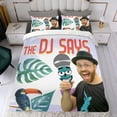 thumbnail image 4 of DJ Raphi Conjunto de sábanas temático, trío de piezas, cómodo y amigable con la piel, diseño único, regalo de decoración para el hogar para familiares, amigos y fans,173cm *218cm, 4 of 6