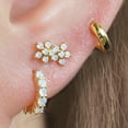 thumbnail image 5 of White Moonstone Double Flower Flat Back Piercing Stud, 5 of 8