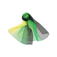 thumbnail image 2 of INSPIRE CHIC Women's Scarf Chiffon Silky Gradient Color Lightweight Long Wrap Shawl Yellow Green Black, 2 of 7