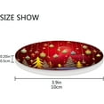 thumbnail image 4 of Christmas Balls Coasters Absorbent Moisture Non-Slip Drink Coaster Ceramic Stone with Cork Base Desktop Protection Prevent Furniture Damage 2PCS Home Decor, 4 of 6