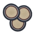 thumbnail image 2 of VHC Brands Braided Cotton Trivet 8 Set of 3, Cotton Dining Room, Kitchen Trivet, Pot Holder, Hot Pads, My Country Collection, Round 8x8, Stars, Navy, 2 of 3
