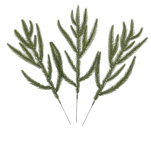 Artificial Needle Branch Home Greenery Decor Branch Christmas Decoration Accessory Ornament