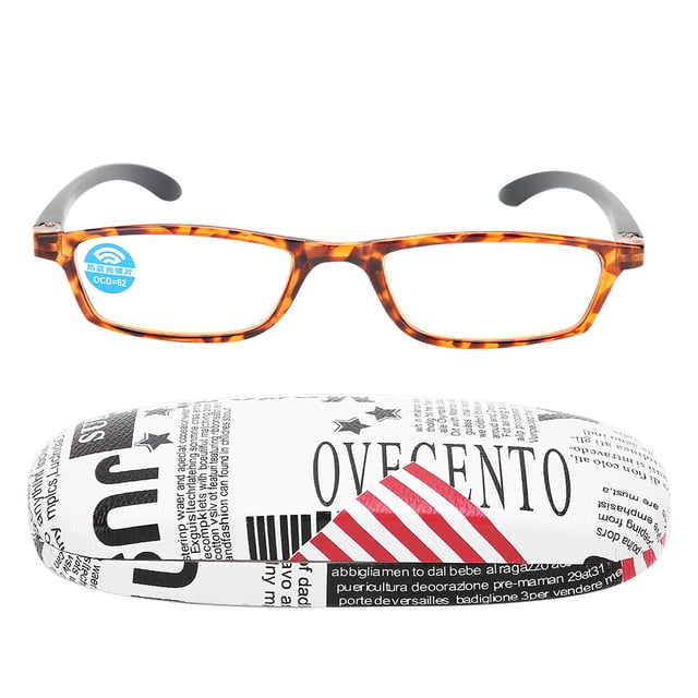 Gafas de lectura unisex a la moda antirayos azules, gafas para presbicia con alivio de la fatiga Visual + montura de Color 400 Douhua