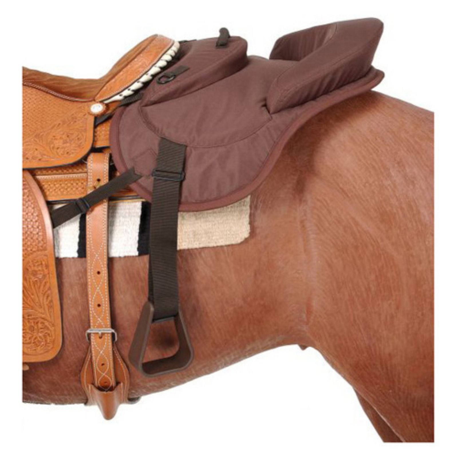 Tough1 RideBehind Tandem Saddle for Western Saddles