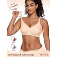 thumbnail image 2 of Sujetador inalámbrico Vertvie Seamless Push Up de cobertura total Nude XL, 2 of 6