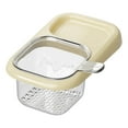 thumbnail image 3 of Colador de fregadero, cesta recogedora de residuos de alimentos, agujero de alta densidad, grifo, esponja de almacenamiento Beige, 3 of 9