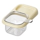 thumbnail image 3 of Colador de desagüe para fregadero de cocina, cesta de esquina con ventosa para recoger residuos con práctico inserto extraíble para una fácil limpieza Beige, 3 of 8