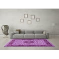 thumbnail image 3 of Ahgly Company Indoor Round Persian Purple Traditional Area Rugs, 8' Round, 3 of 4