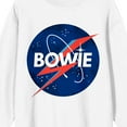 thumbnail image 2 of David Bowie Space Bowie Adult White Crew Neck Sweatshirt-XXL, 2 of 3
