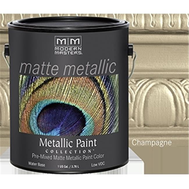 Modern Masters MM206 1 Gallon Champagne Matte Metallic Paint - Walmart