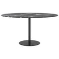 thumbnail image 2 of vidaXL Table Top Black Ø80x1 cm Tempered Glass with Marble Design, 2 of 3