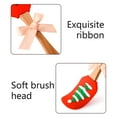 thumbnail image 2 of pdqouc Scraper Kitchen Handle Baking Wooden Tools Design Spatula Silicone Christmas Kitchen Dining & Bar Christmas Silicone Spatula Set with Wooden Handle for Baking Cooking and Christmas, 2 of 4