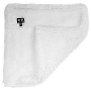 Angle View: Bessie and Barnie Snow White Luxury Ultra Plush Faux Fur Pet/ Dog Reversible Blanket (Multiple Sizes)