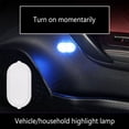 thumbnail image 4 of Riwesomey ABS Auto luz ambiental Control táctil interno 1.5A 3W puerta autoadhesiva soporte para vaso de agua Sensor recargable accesorios de lámpara Bombillas para automóviles Blanco Riwesomey VI017047-01, 4 of 6