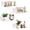 White, variant on 9 Inch Acrylic Floating Shelf, No Drill Adhesive Wall Shelf Set of 4 for Storage, Floating Shelves Damage-Free Expand Wall Space for Living Room, Office, Gaming Room, Bathroom