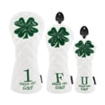 thumbnail image 1 of Siruishop 3Pcs Golf cover Golf Head Cover Golf Cue Protect Case Scratchproof Golf White, 1 of 8
