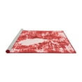 thumbnail image 2 of Ahgly Company Machine Washable Indoor Rectangle Abstract Red Modern Area Rugs, 7' x 9', 2 of 4