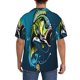 thumbnail image 3 of Balery Largemouth Bass Fish Camisa Casual de Manga Corta con Botones para Hombre, Texturizada, Estilo Cubano, para Playa, Verano-Large, 3 of 5