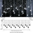 thumbnail image 2 of 96 LED Christmas Snowflake String Lights Hanging Decorations - Winter Wonderland Lighted Decor for Holiday Xmas Indoor Outdoor Party Supplies, 2 of 2