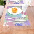 thumbnail image 5 of ZNDUO Placemats, 4 PCS Heat Resistant Stain Resistant Woven PVC Insulation Placemats, Durable Washable Elegant Table Mats for Dining-Colorful Paint Art, 18"x12", 5 of 6