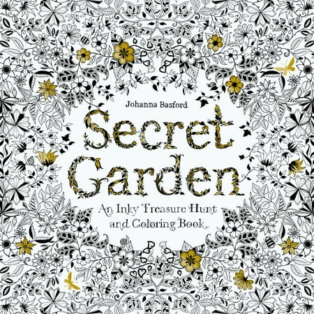 The Boy In The Garden Secret Garden : An Inky Treasure Hunt and Coloring Book (For Adults, mindfulness coloring) ()