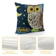 thumbnail image 4 of Orinice Owl Stars Graphic Decorative Throw Pillow Cover Aesthetic Decor Square 1PC for Home Couch Living Room Bed Sofa 20x20in, 4 of 5