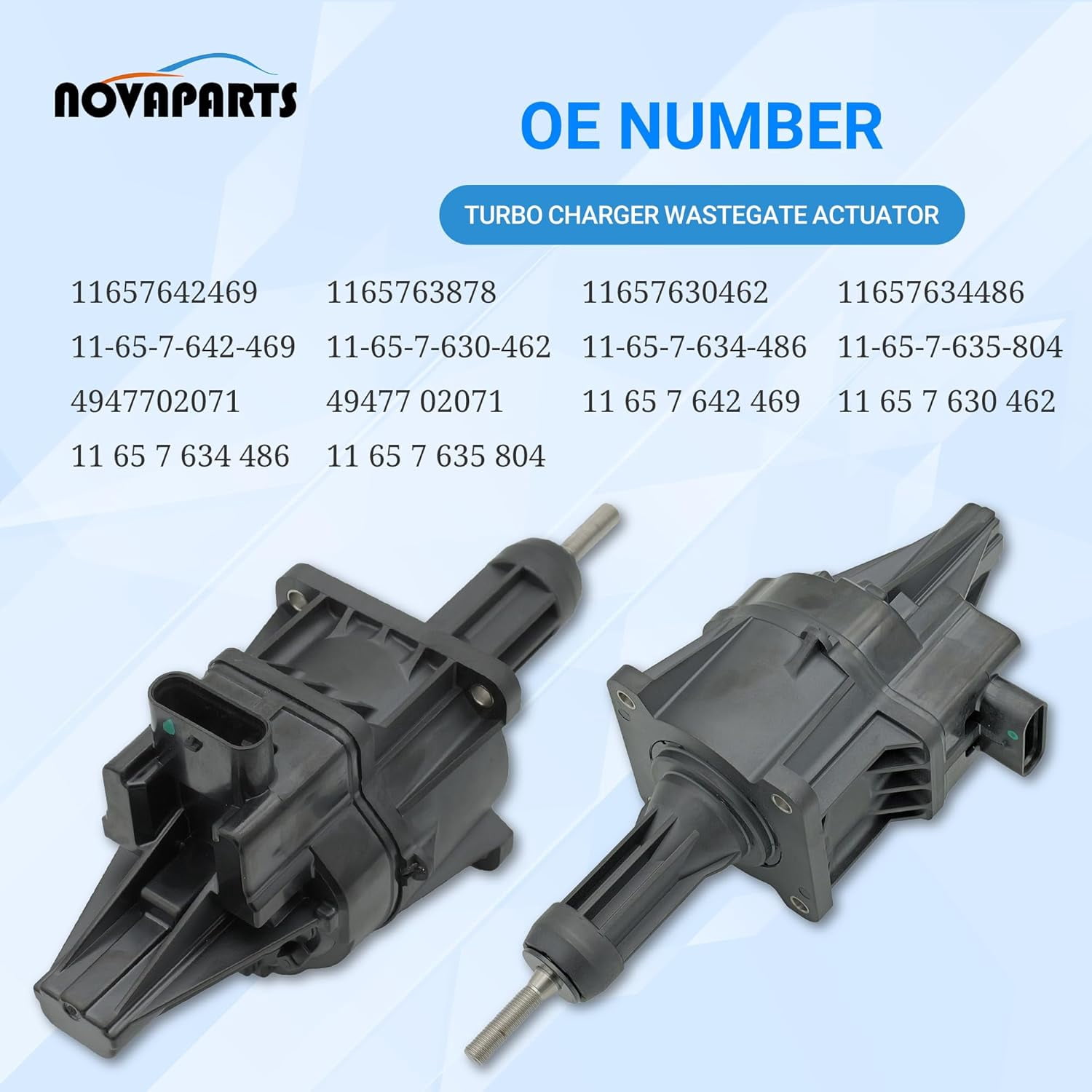 NOVAPARTS 11657638783 Turbo Charger Wastegate Actuator for 2012-2018 BMW 228i 320i 328i 428i 528i M2 X1 X3 X4 X5 Z4 2.0L, Replaces 11657642469 11657630462